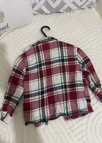 Erkek Çocuk Bordo Düğmeli Uzun Kollu Gömlek - Görsel 2