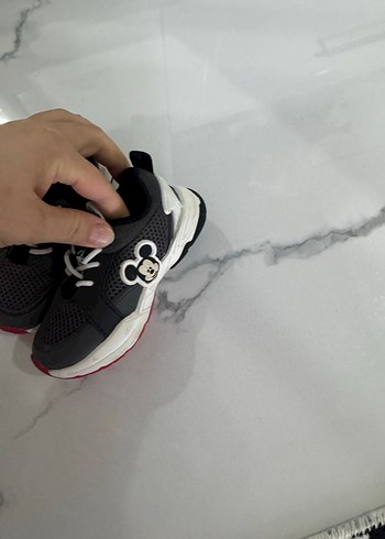 Mickey Baskılı Gri Erkek Çocuk Spor Ayakkabı - Görsel 3