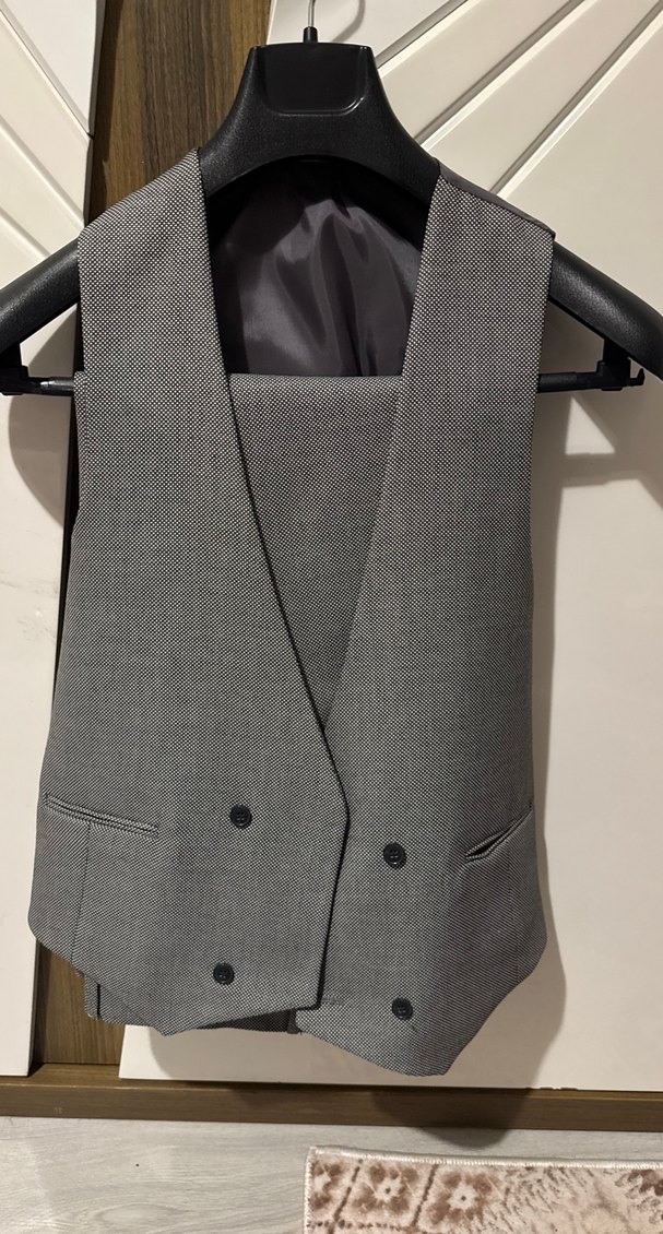 Gri Erkek Modern Klasik Takım Elbise - Görsel 3