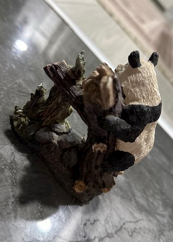 Bambu Üzerinde Panda Figürü - Görsel 4