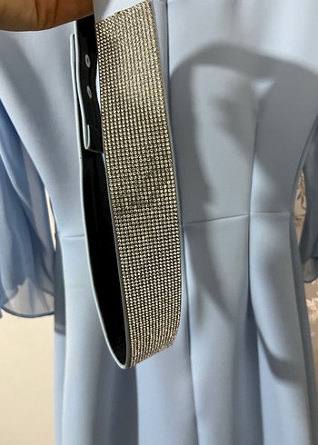 Mavi Uzun Abiye Elbise - Görsel 3