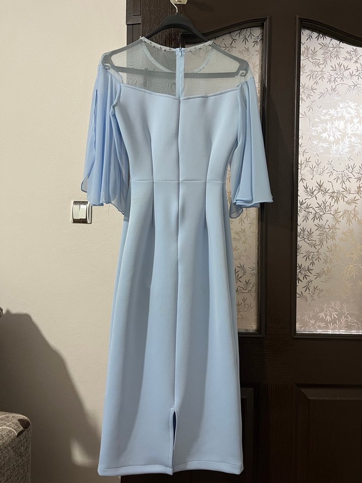 Mavi Uzun Abiye Elbise - Görsel 2