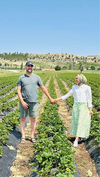 Yeşil çiçek desen etek yazlık ince rahat - Görsel 2