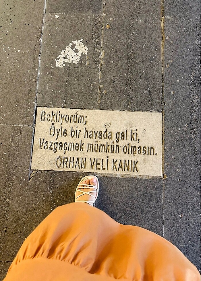 Turuncu elbise - Görsel 3