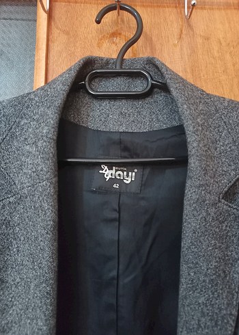 Diğer Gri Kadın Yün Blazer Ceket