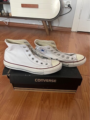 Orjinal beyaz deri converse