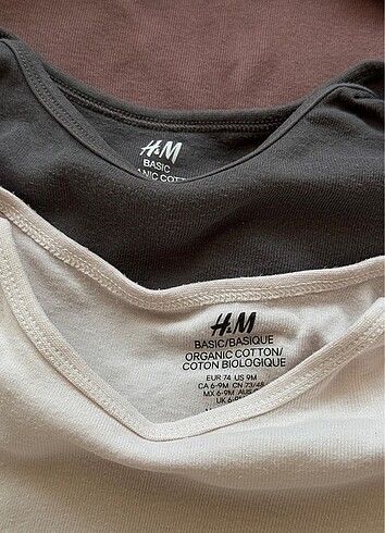 6 Ay Beden çeşitli Renk H&m organik zıbın body