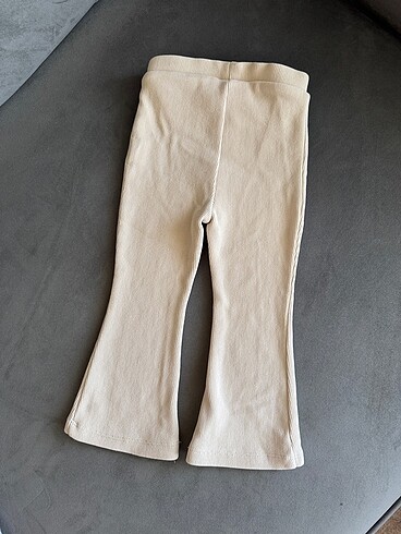 12-18 Ay Beden ten rengi Renk Flared ottoman kumaş pantolon
