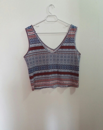 m Beden Koton V Yaka Tshirt