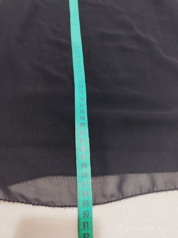 Siyah Fırfırlı Midi Kolsuz Elbise - Görsel 4