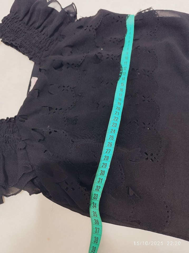 Siyah Fırfırlı Midi Kolsuz Elbise - Görsel 5