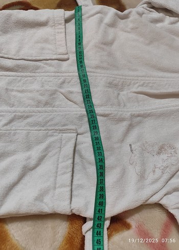 Kız Çocuk Kapüşonlu Beyaz Bornoz - Görsel 2