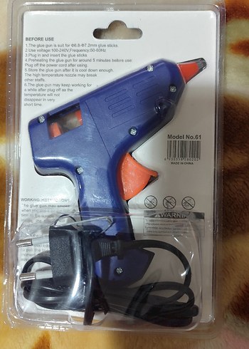 sıcak silikon tabancası ve mum - Görsel 2