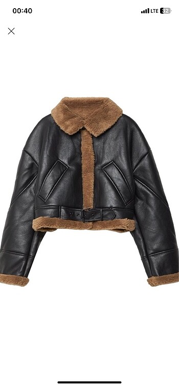 Stradivarius astar detaylı kısa ceket