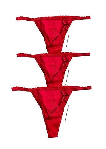 Siyah Gotik Kadın Tanga Külot Seti - Görsel 2