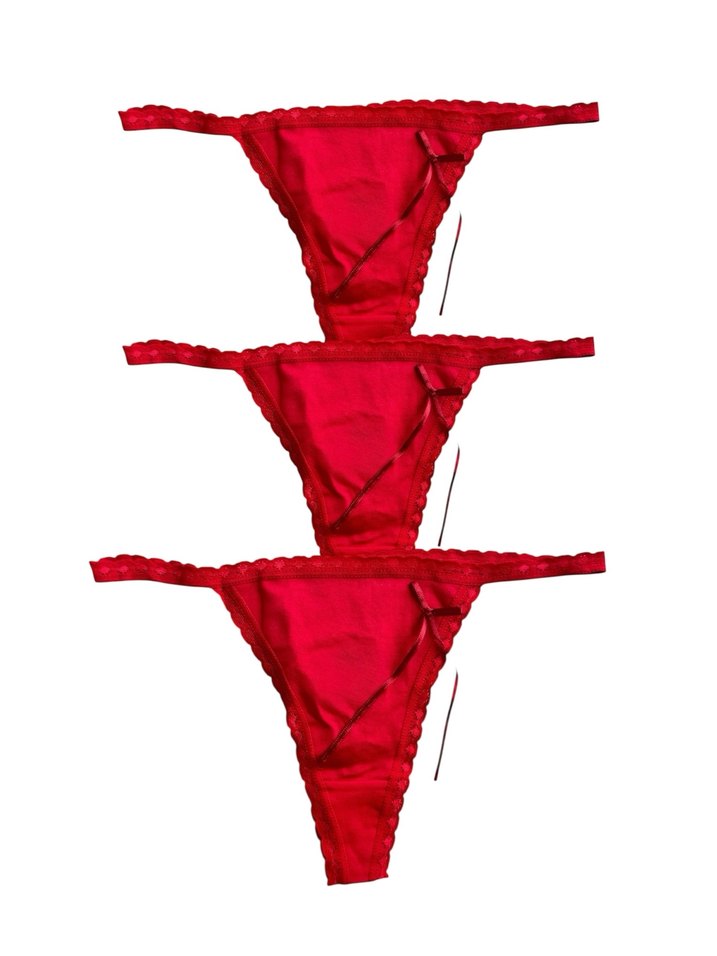 Siyah Gotik Kadın Tanga Külot Seti - Görsel 2