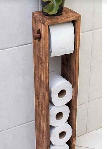 Ahşap wc tuvalet kağitliği