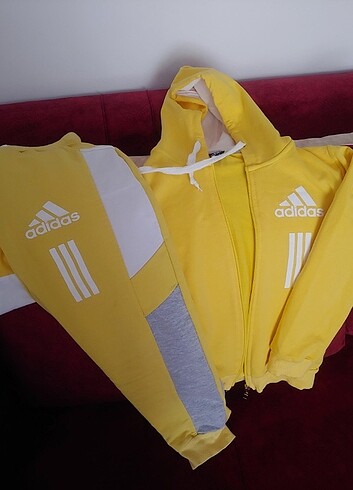 Adidas Çocuk Kapşonlu Eşofman Takımı