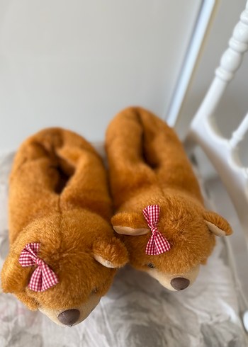 Kadın Kahverengi Ayıcık Ev Terliği - Görsel 2