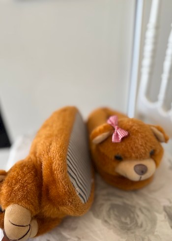 Kadın Kahverengi Ayıcık Ev Terliği - Görsel 3