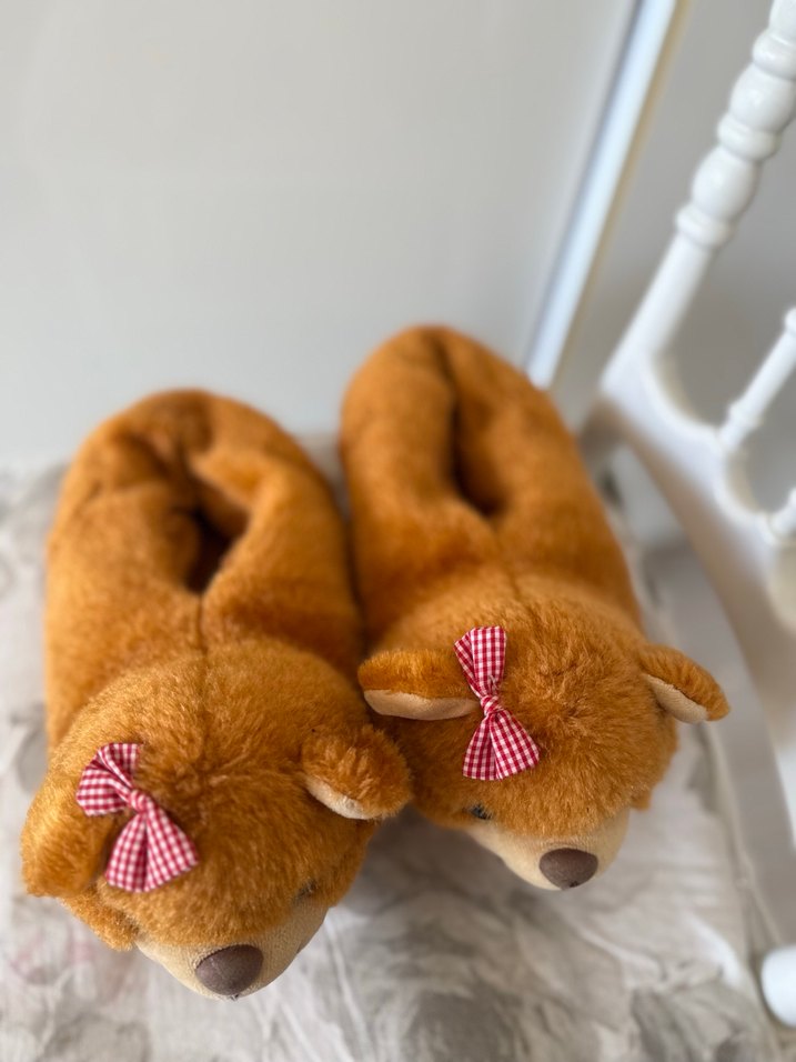 Kadın Kahverengi Ayıcık Ev Terliği - Görsel 2