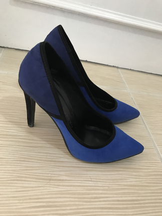 Saks mavisi - lacivert geçişli stiletto Chinese Laundry