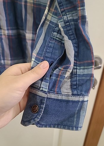 MAVİ Düğmeli Erkek Denim Gömlek - Görsel 3