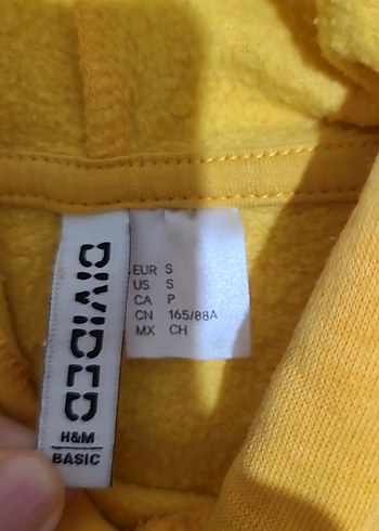 Sarı Kapüşonlu Salaş Sweatshirt - Görsel 4