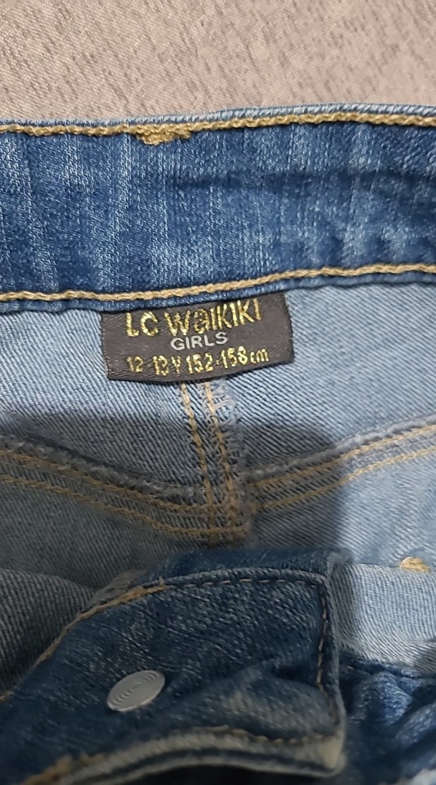 Kadın Mavi Midi Kot Şort - Görsel 3