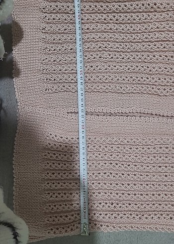 Bej V Yaka Triko Kadın Yelek - Görsel 5