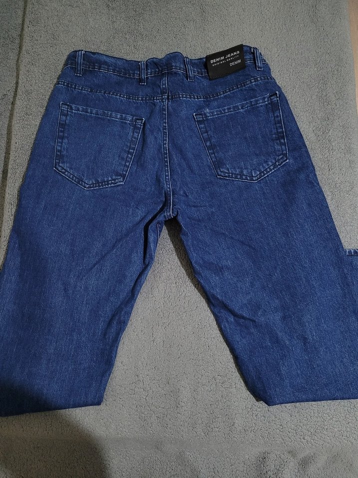 Erkek Lacivert Denim Regular Fit Jean - Görsel 4