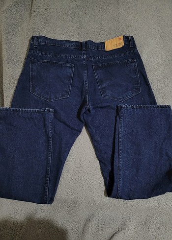 Erkek Lacivert Regular Fit Denim Pantolon - Görsel 4