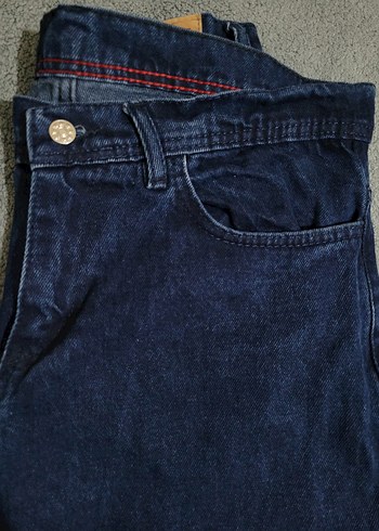 Erkek Lacivert Regular Fit Denim Pantolon - Görsel 5
