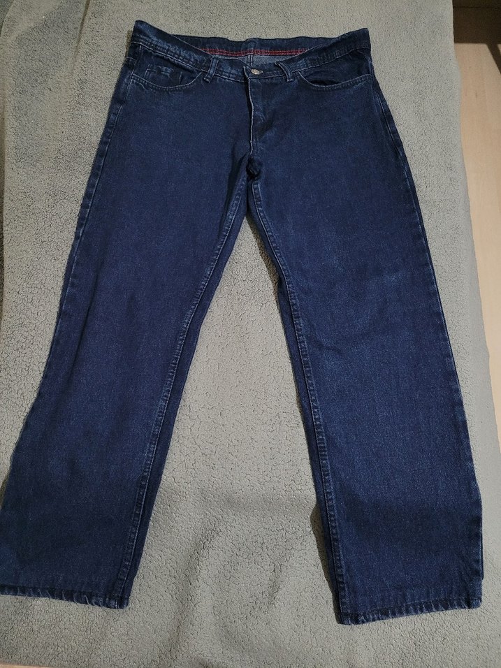 Erkek Lacivert Regular Fit Denim Pantolon - Görsel 3