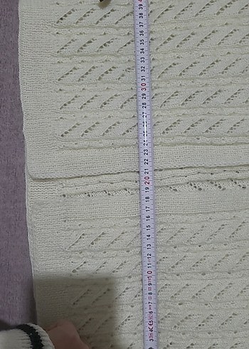 Kadın Gri Örgü V Yaka Kolsuz Yelek - Görsel 7