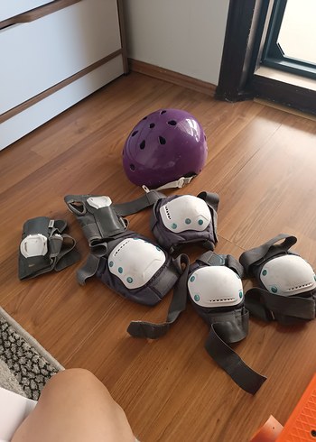 Gri Biker Motokros Dizlik, Cırtlı - Görsel 4