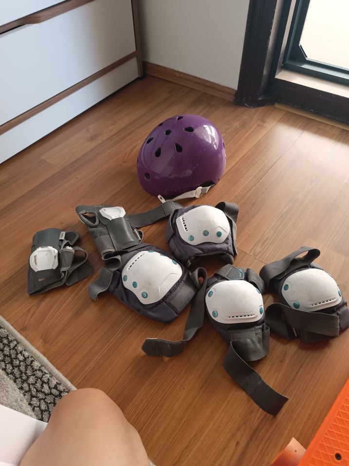 Gri Biker Motokros Dizlik, Cırtlı - Görsel 4