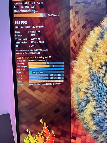 Beden Asus Tuf Rtx 3070