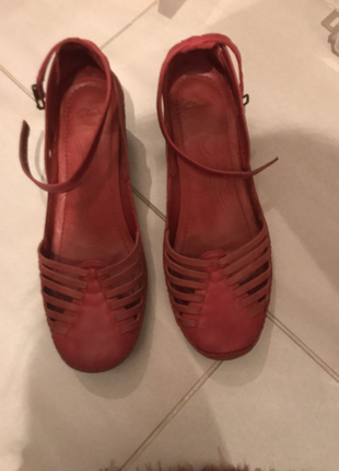 Bordo hakiki deri ayakkabı