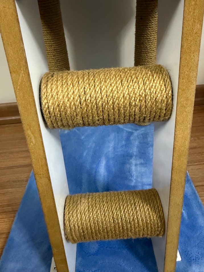 Mavi Renkli Kediler İçin Tırmanma Evi - Görsel 2