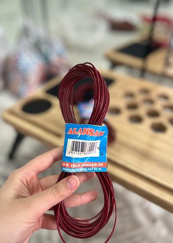 Alansan Bordo Celik Camasir İpi