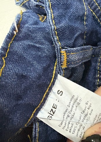 Yüksek bel kot şort - Görsel 5