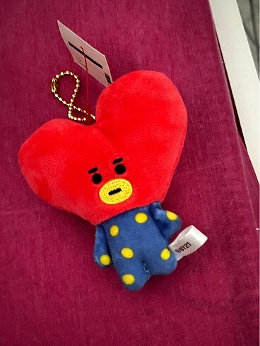 BT21 Orijinal V Peluş Anahtarlık - Görsel 7