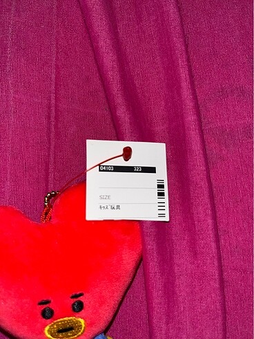 BT21 Orijinal V Peluş Anahtarlık - Görsel 5