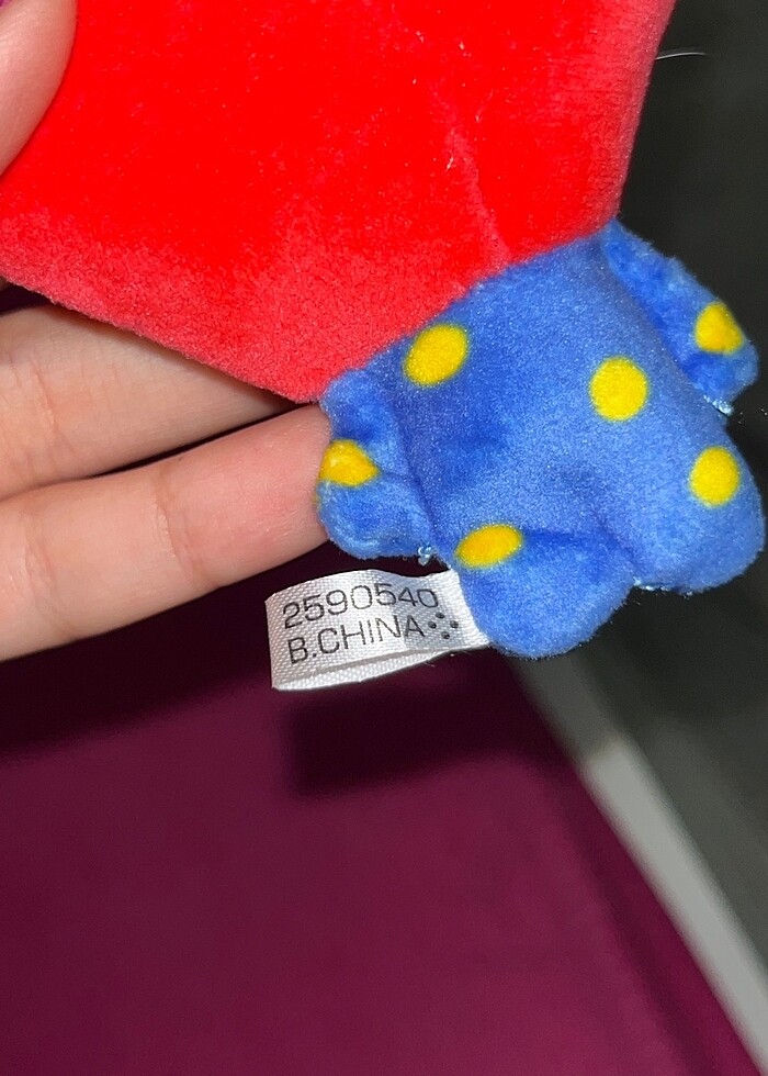 BT21 Orijinal V Peluş Anahtarlık - Görsel 3