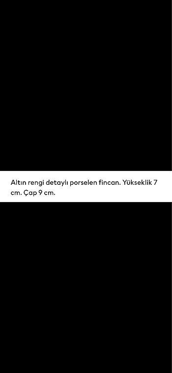 Beden H&M 1 etiketli büyük fincan