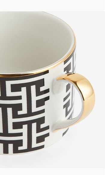 H&M Home H&M siyah 1 etiketli sıfır büyük kupa