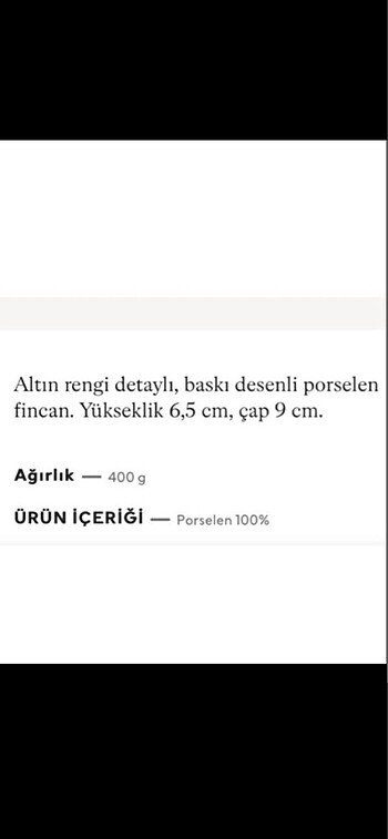H&M Home H&M ( eski sezon köşeli kulp) 1 adet etiketli kupa