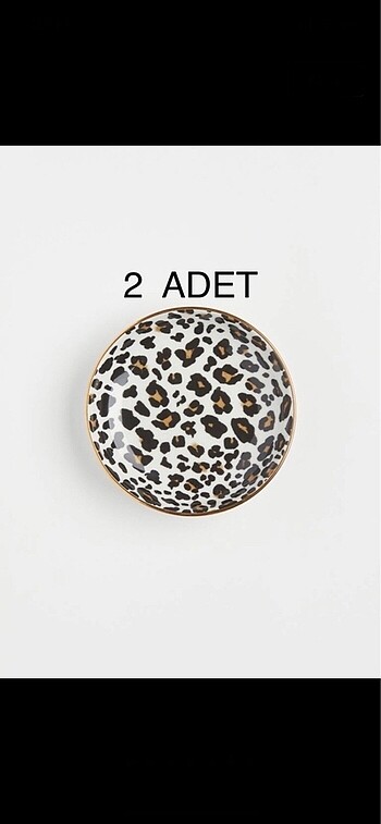 Son fiyattır, H&M 2 ad.etiketli sıfır mini tabak 10 cm.