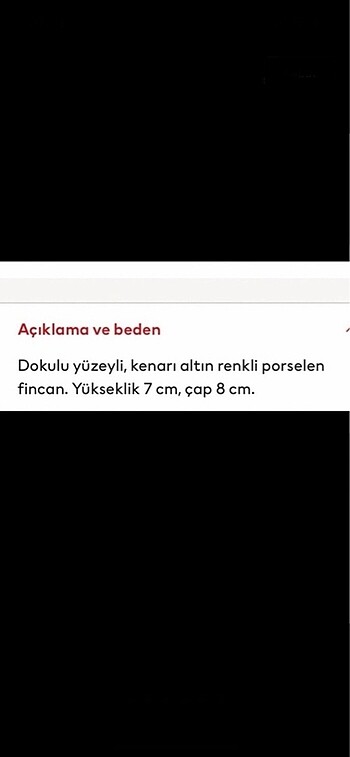 H&M Home 1 adet sıfır etiketli küçük boy fincan